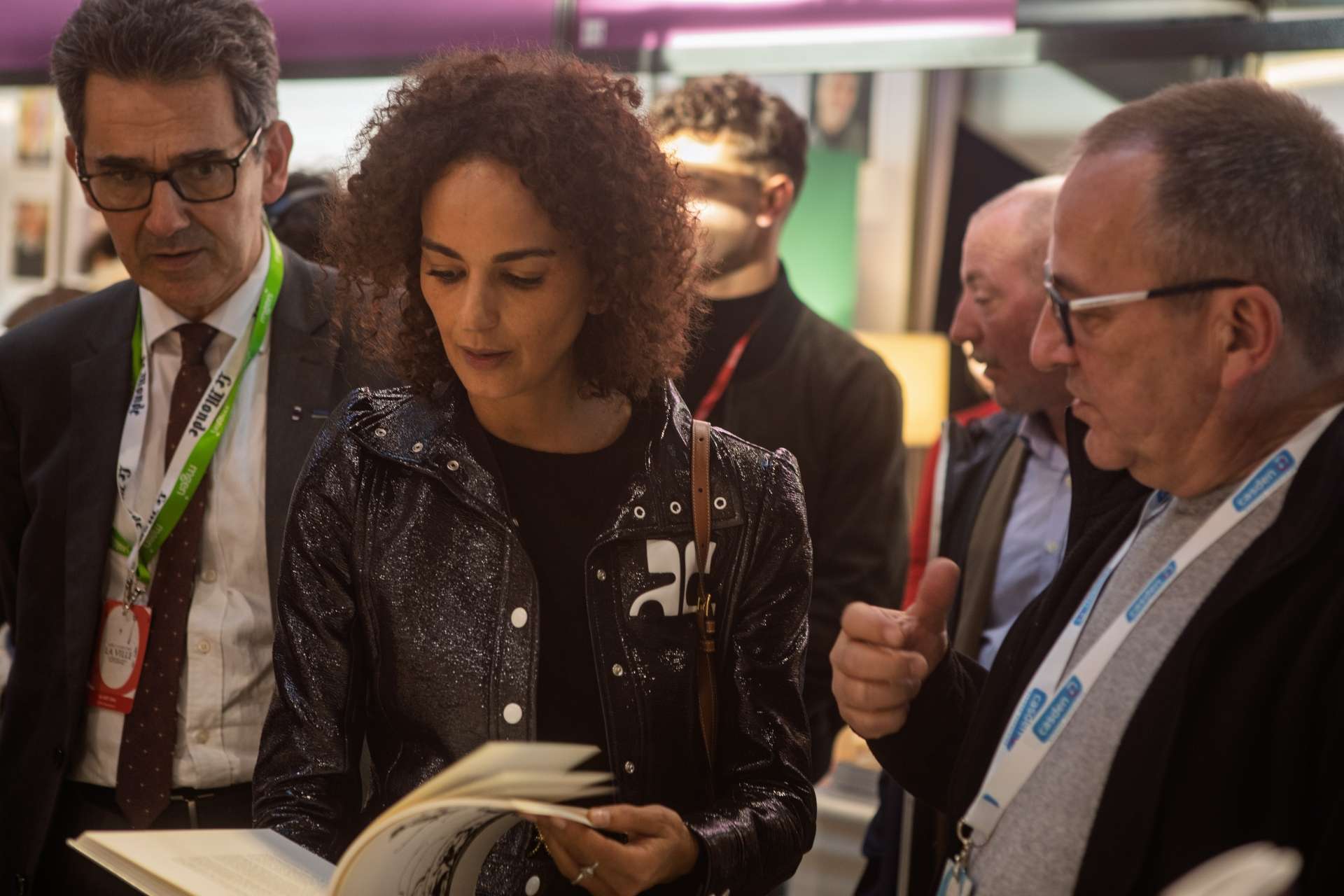 Leila Slimani, présidente du salon du livre 2024, pendant l'inauguration(c) Amélie Debray