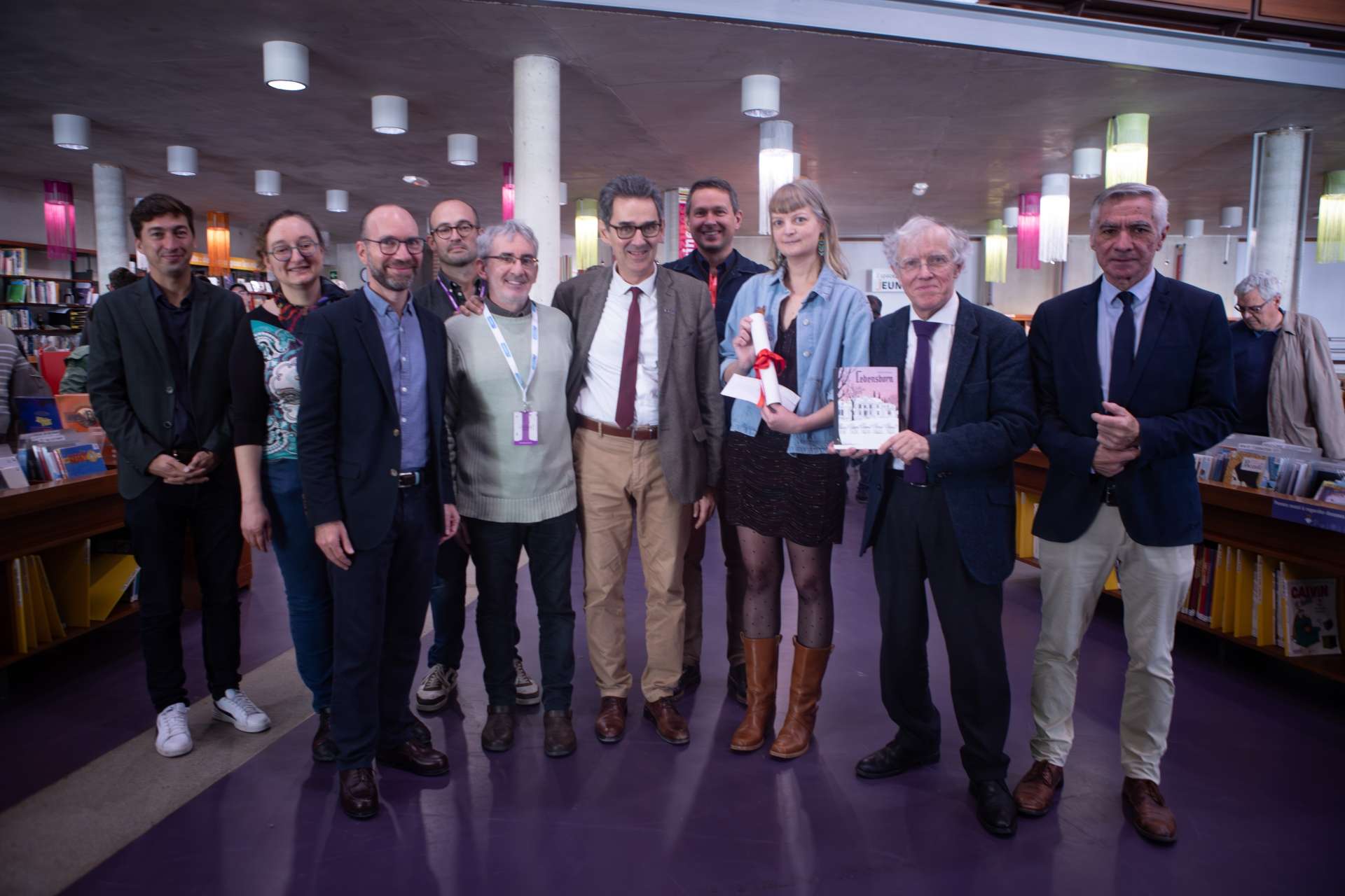 Remise du Prix de la Bande dessinée historique à Isabelle Maroger (c) Amélie Debray