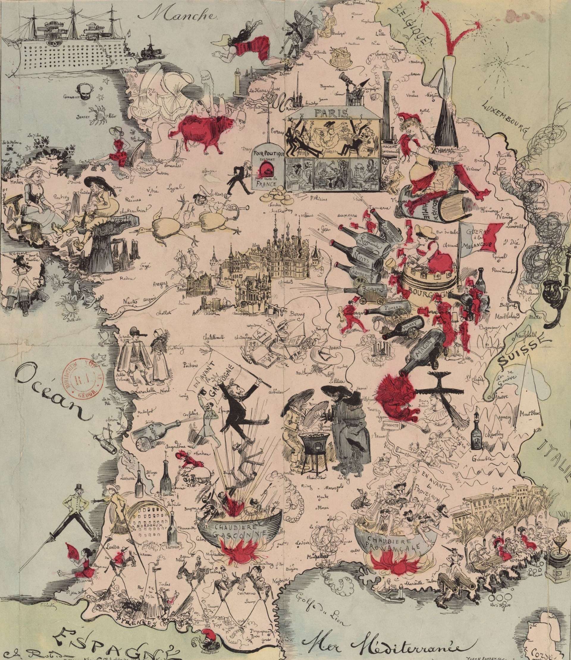  Nouvelle carte de France d'après les dernières découvertes des savants et des explorateurs / par A. Robida
Auteur : Robida, Albert, 1880