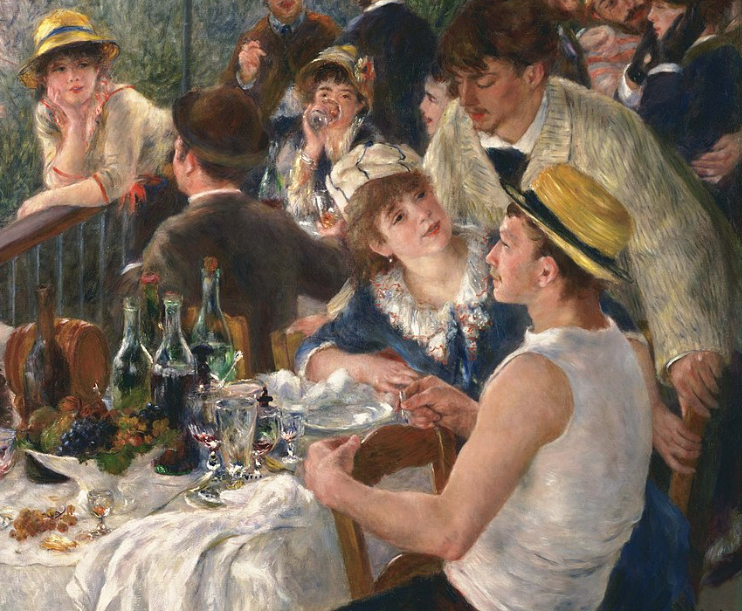 Le dejeuner des canotiers (détail), 1881