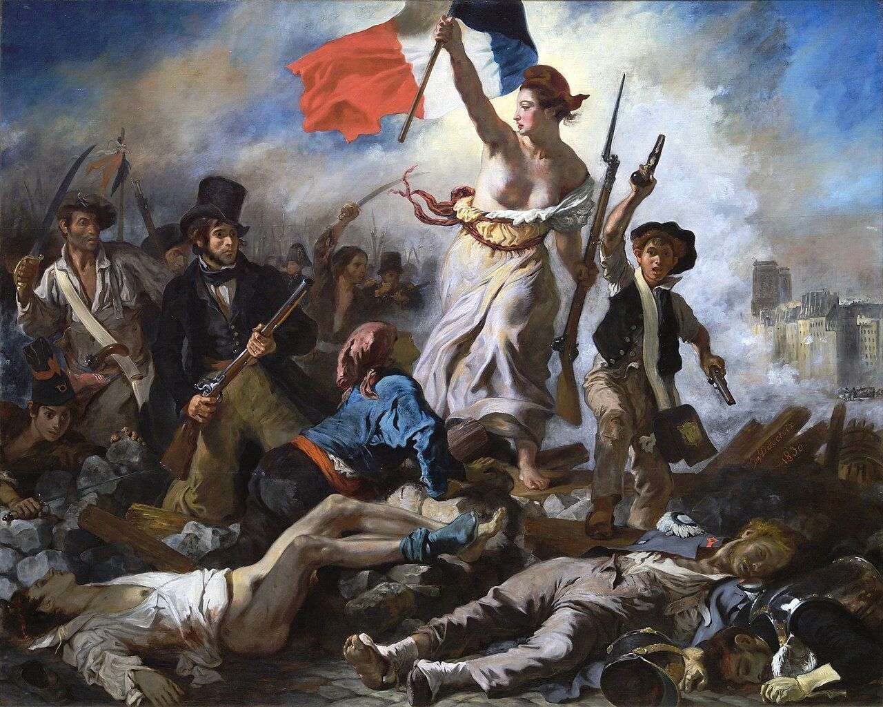 "La liberté guidant le peuple"
Tableau d'Eugène Delacroix