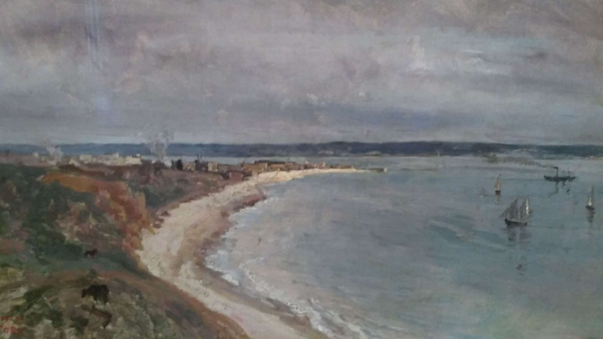 Le Havre vu des falaises Corot (1830)