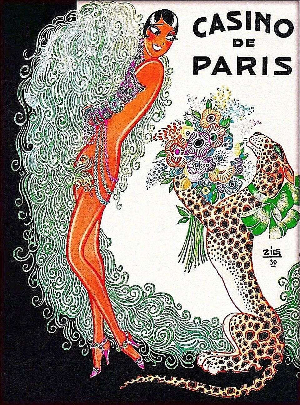 Affiche du Casino de Paris avec Joséphine Baker, 1930