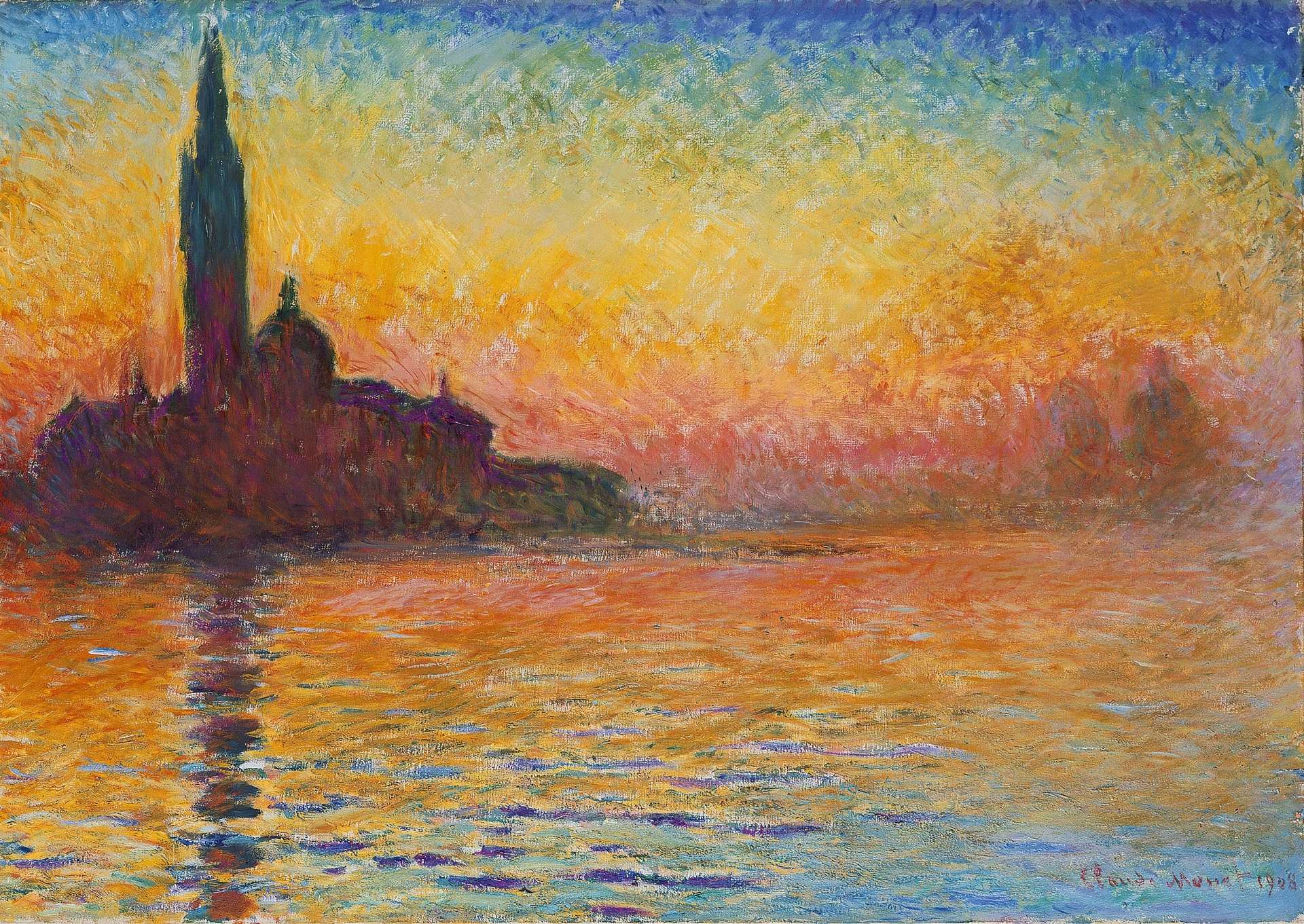 Claude Monet, San Giorgio Maggiore au crépuscule, 1908, Cardiff, National Museum