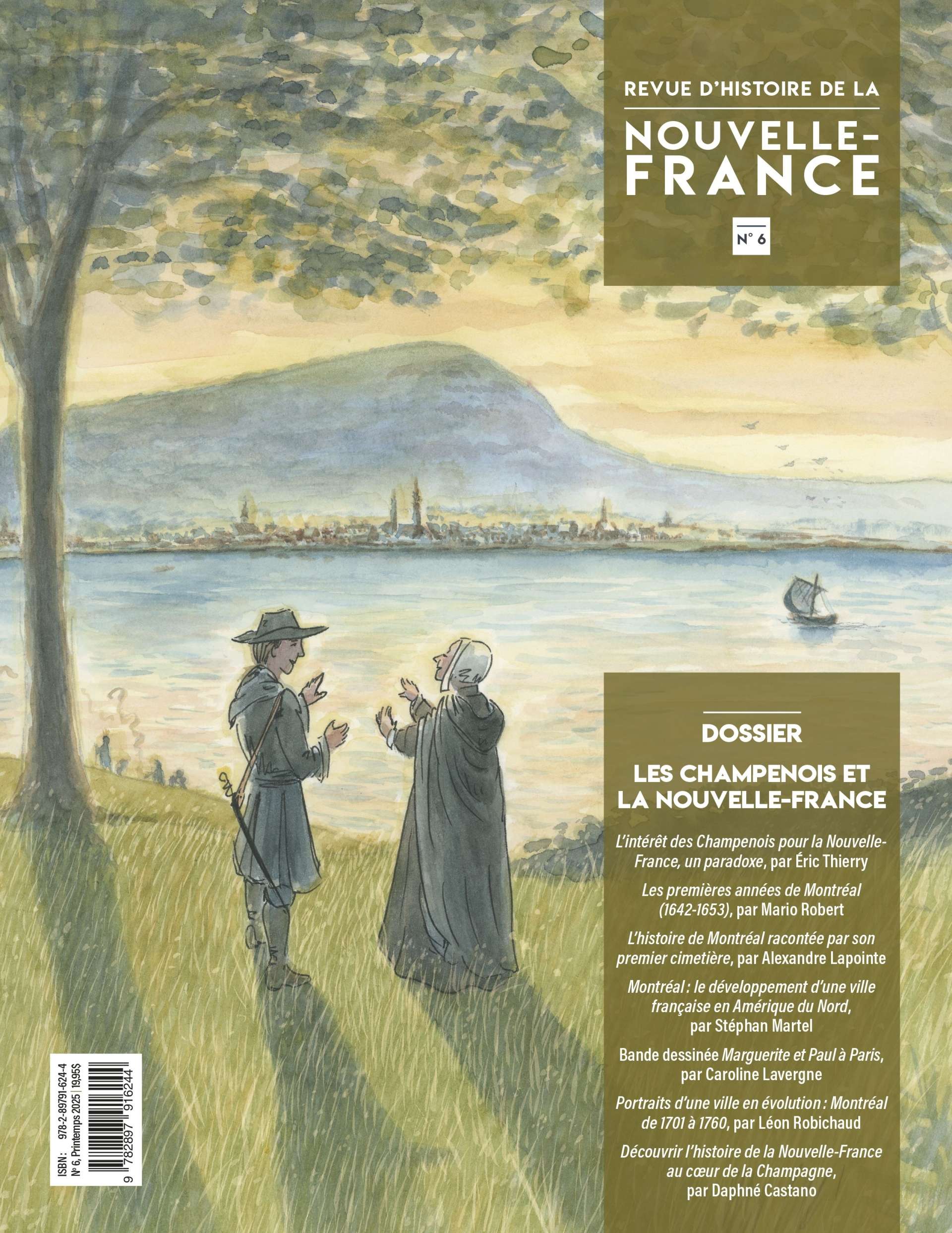 Page couverture du numéro 6 de la Revue d'histoire de la Nouvelle-France