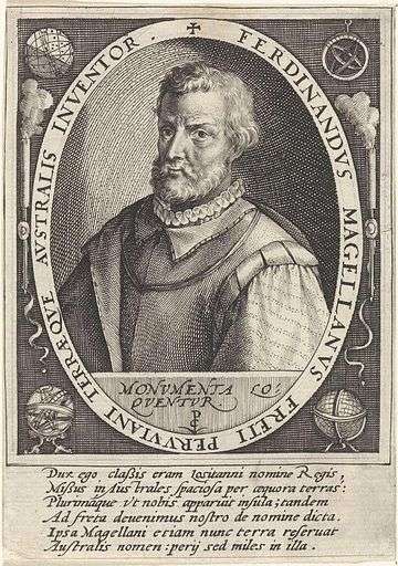 Portrait de Magellan par Van de Passe, Cologne, 1598